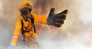 firefighter helping